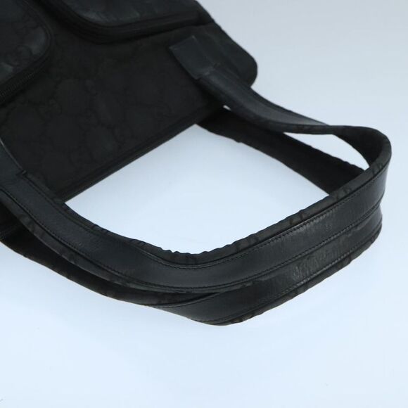 Gucci Gg Canvas Black Canvas Shoulder Bag (Pre-Owned) - Picture 10 of 16